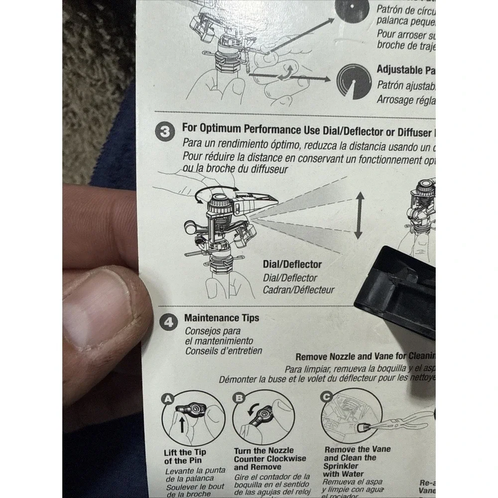 Bundle Of 2 RAIN BIRD Impact Sprinkler w/Nozzle Set #P5-R  Adjustable 0 - 360*